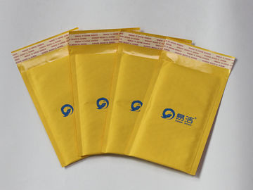 dostosuj żółty druk Kraft Bubble Mailer, amortyzowane torby pocztowe 165 * 200 + 40 mm i 150 * 180 + 40 mm