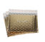 Złote metalowe koperty pocztowe z bąbelkami 6 * 10 przeciw drgającym połyskom do pakowania