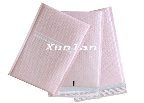 Samoprzylepne różowe koperty z folią bąbelkową z nadrukiem Cutom LOGO luzem