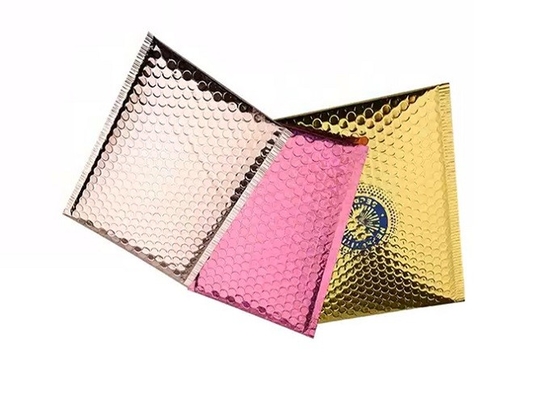 Samouszczelniające się metalowe różowe koperty bąbelkowe Odporne na rozdarcie luzem do pakowania pocztowego