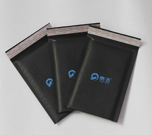 dostosuj czarny druk koperty bąbelkowej z papieru pakowego, amortyzowane torby pocztowe