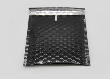 Błyszczące czarne samoprzylepne koperty bąbelkowe z odporną na wilgoć folią foliową