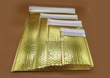 Łatwe w użyciu złote koperty wysyłkowe A4 wodoodporne metalowe do wysyłki