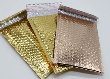 Różowe złoto metaliczne koperty bąbelkowe koperty pocztowe 6x10 lekkie do wysyłki