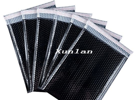 A4 Metalowe koperty bąbelkowe Folia aluminiowa Czarna odporność na wstrząsy