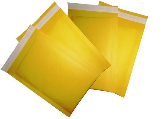 Wklęsłodrukowe żółte koperty pocztowe bąbelkowe Druk offsetowy miedziorytowy