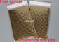 Złote błyszczące powierzchnie Metalowe koperty bąbelkowe 6 * 10 Wyściełane 2 strony uszczelniające Anti Drżenie