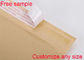 Recyklingowe papierowe koperty bąbelkowe Koperty wysyłkowe Żółte zapieczętowane woreczki bąbelkowe